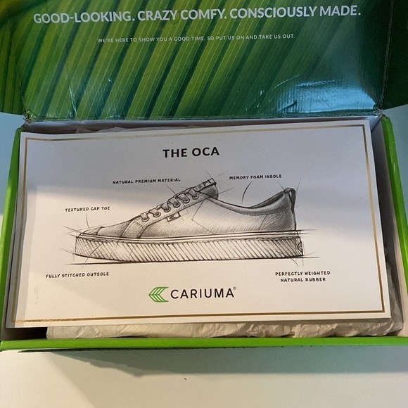 Cariuma OCA Shadow Blue Canvas Sneaker Unisex Low Top Size 9.5 Women’s | 8 Men’s - Picture 8 of 9